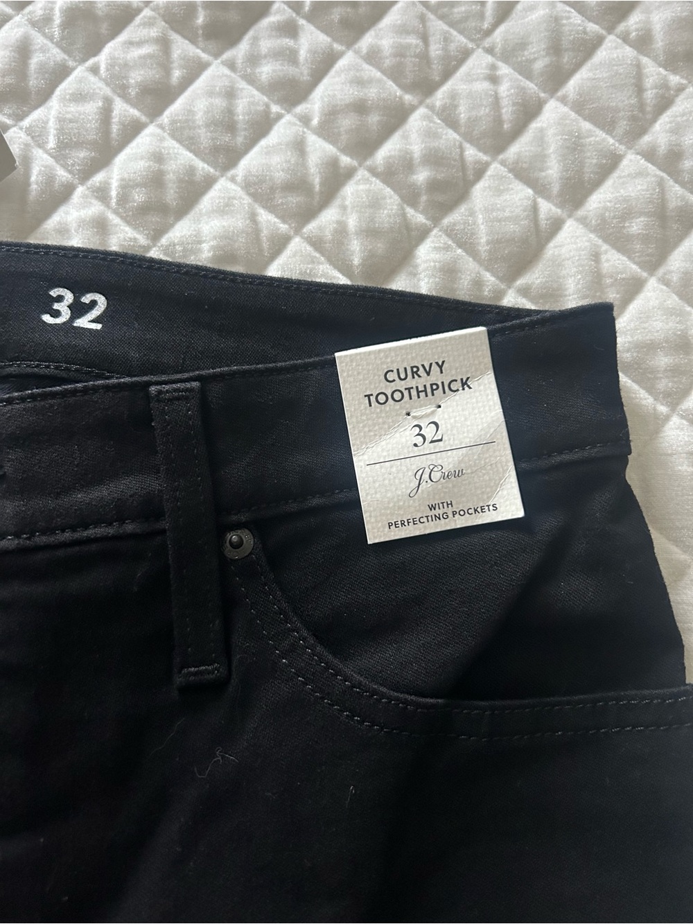 J. Crew Curvy Toothpick Jeans in Black
